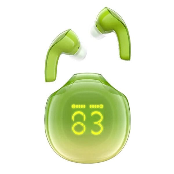 Acefast Headphones Earphones TWS T9 Bluetooth 5 3 IPX4 Avocado Green
