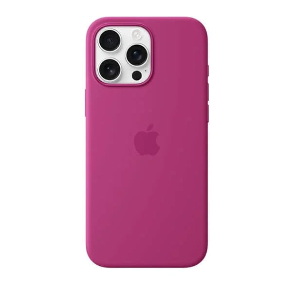 iPhone 16 Pro Silicone Case with MagSafe- Fuchsia