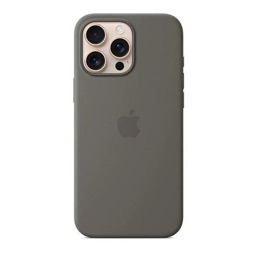 iPhone 16 Pro Silicone Case with MagSafe- Stone Gray
