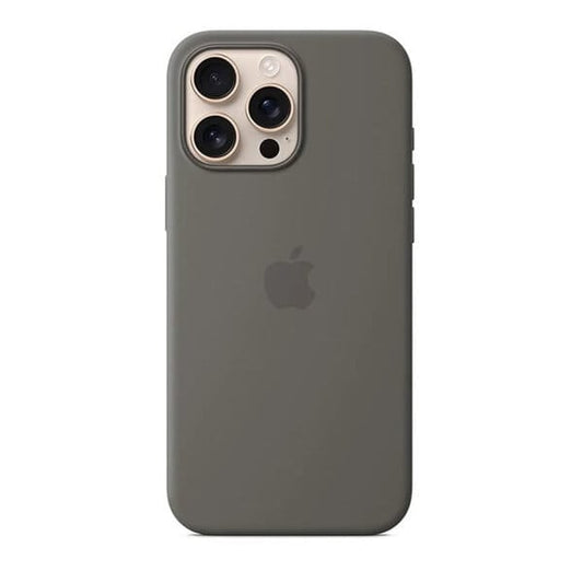iPhone 16 Pro Max Silicone Case with MagSafe- Stone Gray