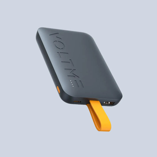 VOLTME Hypercore 10K Sling 22 5W Built-in USB-C Cable - Deep Blue power bank product photo