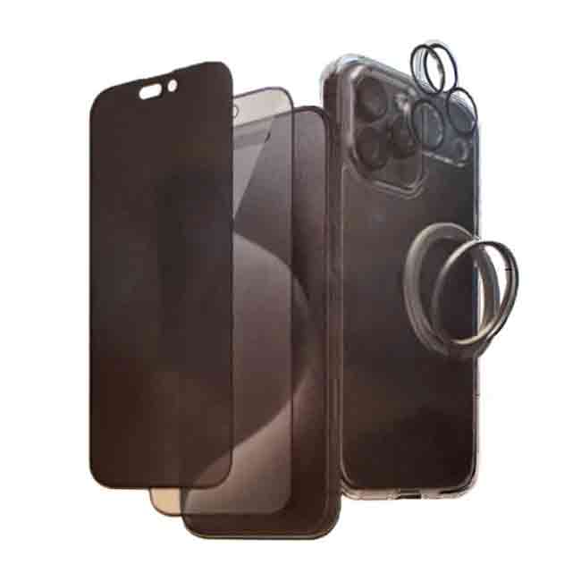 Levore iPhone 16 Pro Max Case Full Body Shield Package 5 in 1 product photo