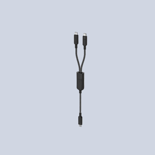 Acefast C5 USB-C - USB-C 2in1 100W 480Mb s cable - black product photo