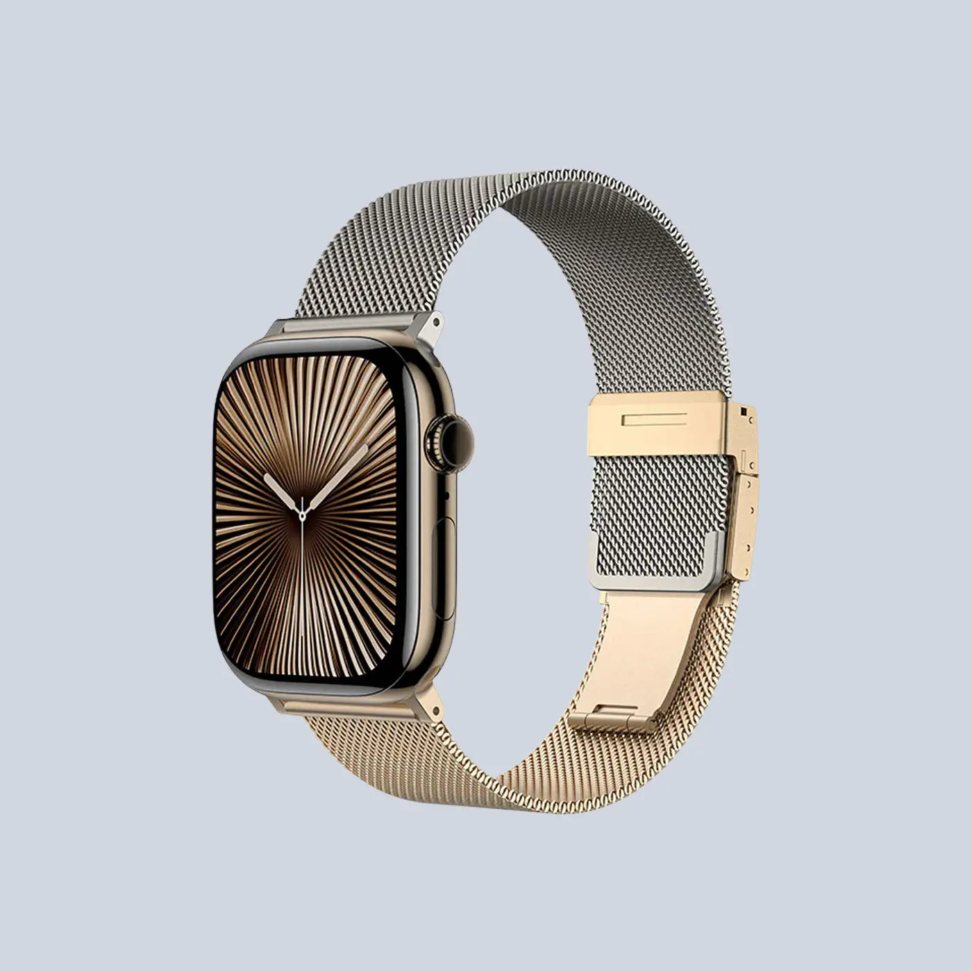 AmazingThing Apple Watch Strap 46m Omni StyleFlip Band- Rose Gold Silver product photo