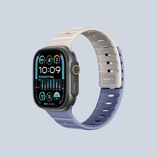 AmazingThing Apple Watch Strap 49 46 45 SilqLock-Starlight Blue product photo