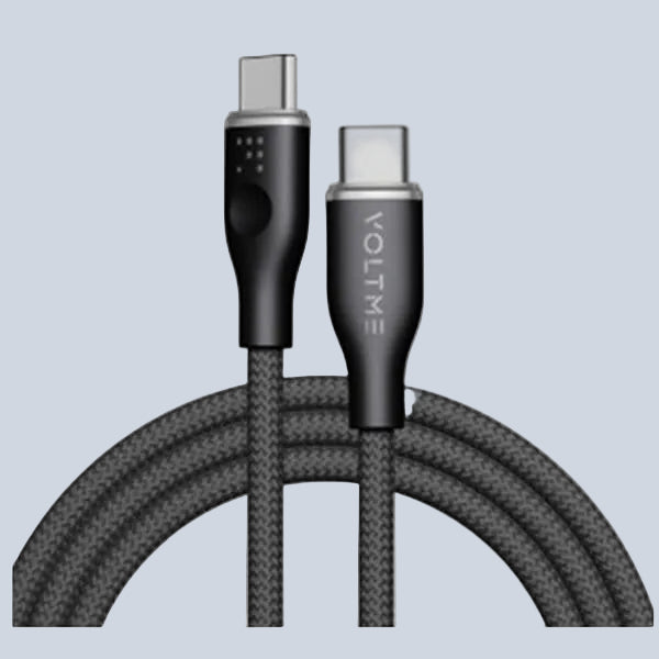 Voltme Powerlink Rugg Cable Type C to Type C 3A 1M 60W Black product photo
