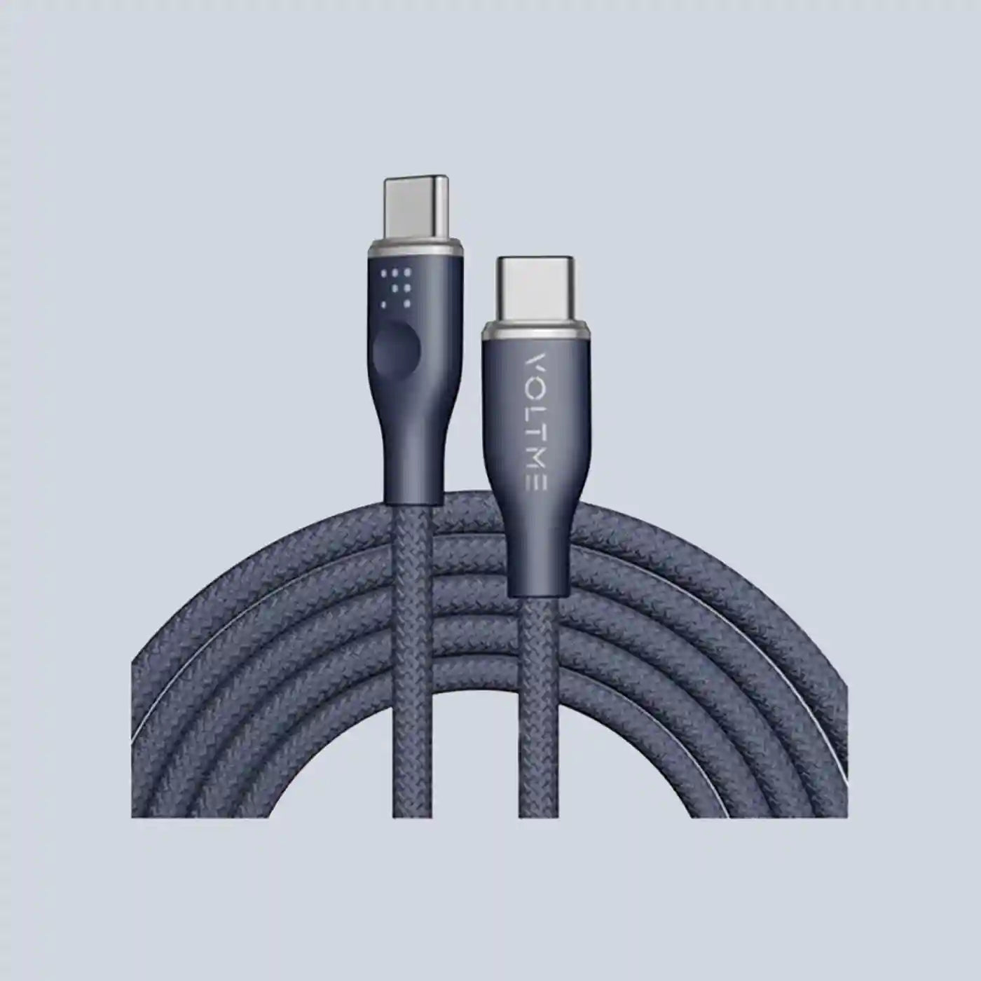 Voltme Powerlink Rugg Double Type C to Type C 3A 1 0M Grey Blue product photo