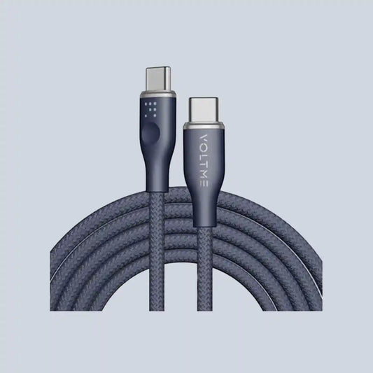 Voltme Powerlink Rugg Double Type C to Type C 3A 1 0M Grey Blue product photo