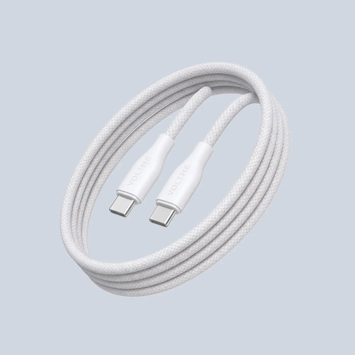 Voltme USB-C to USB-C PowerLink RUGG Fast Charge Cable 3A 60W- White product photo
