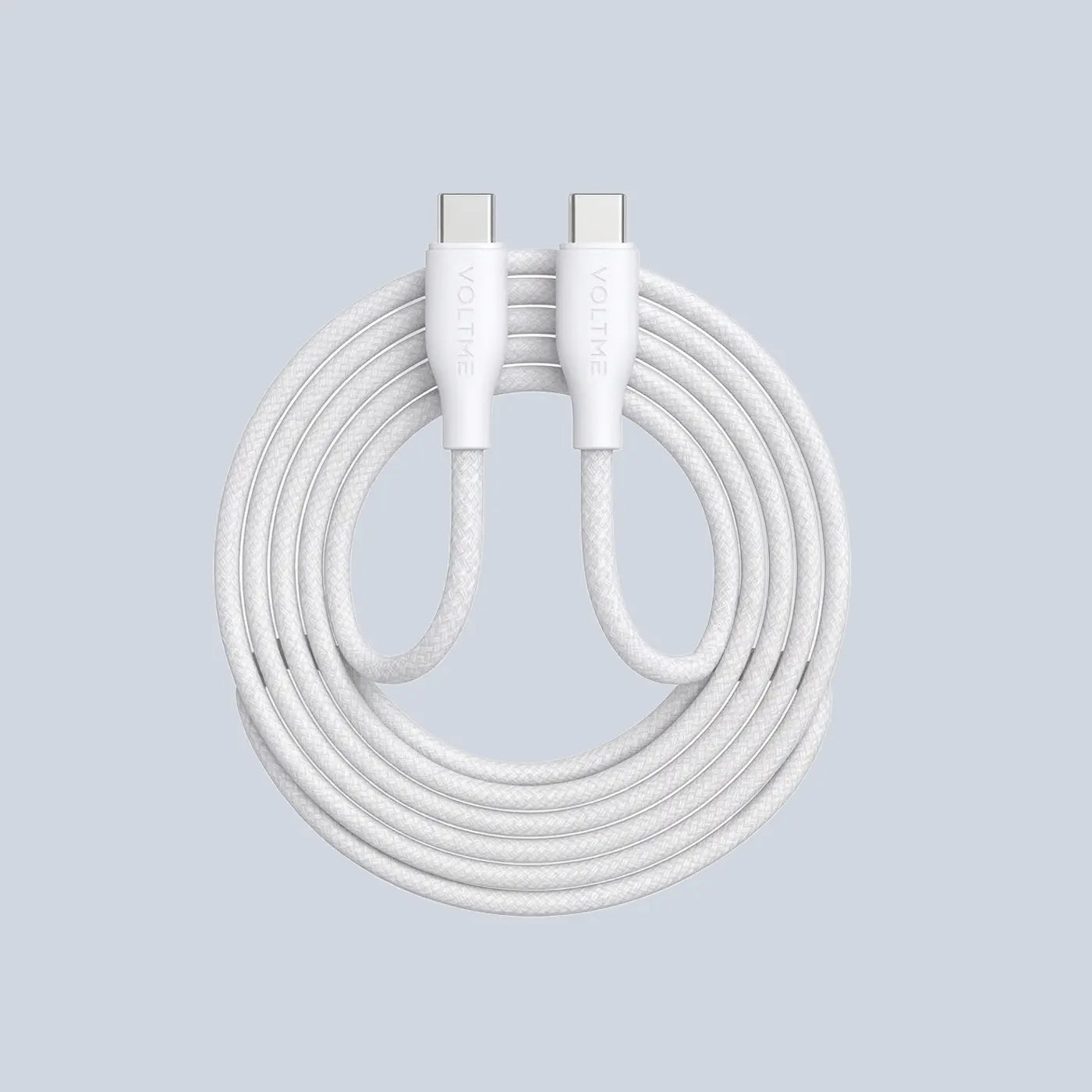 Voltme USB-C to USB-C PowerLink RUGG Fast Charge Cable 3A 60W- White product photo