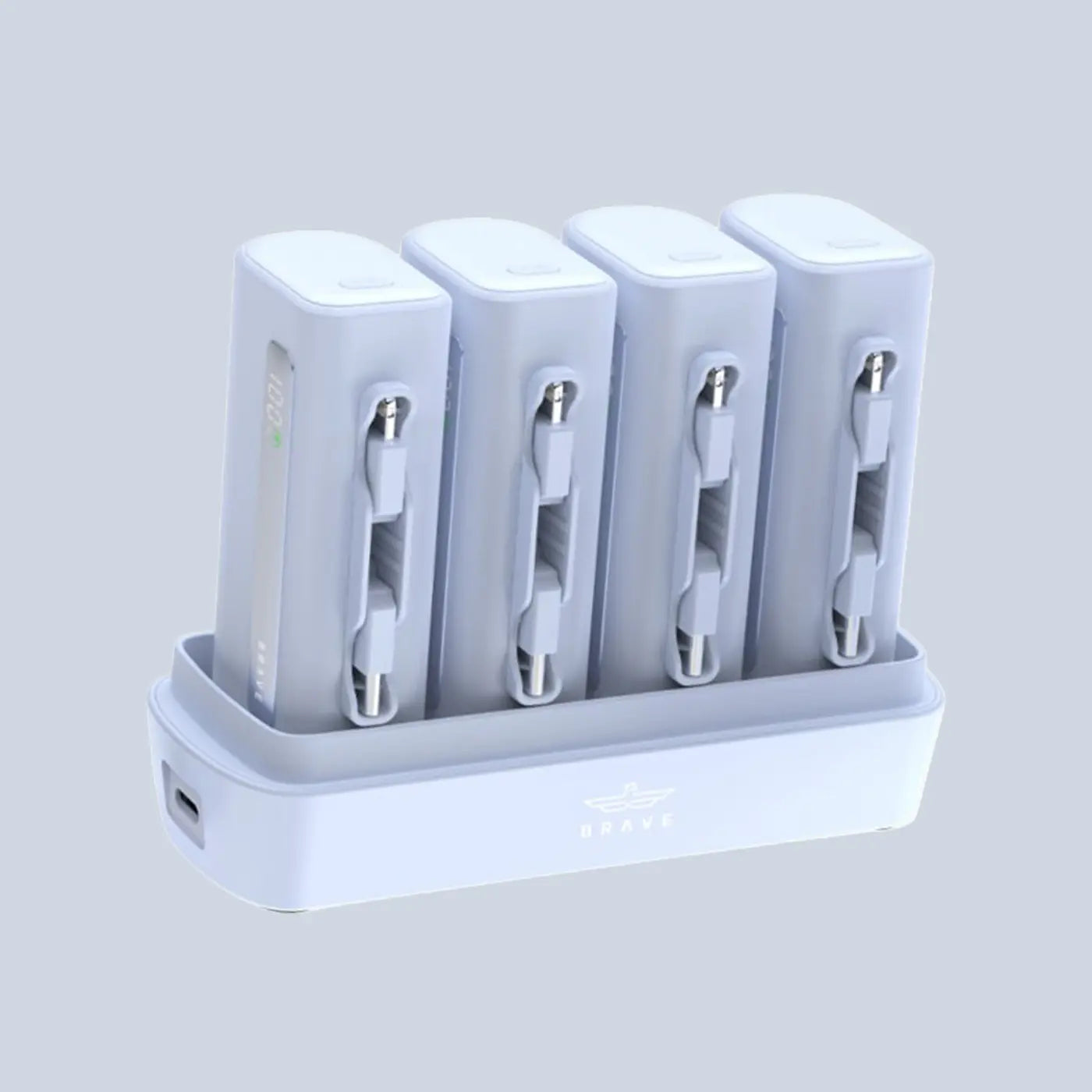 Brave 4-in-1 5000mAh Power Bank Station - Blue product photo