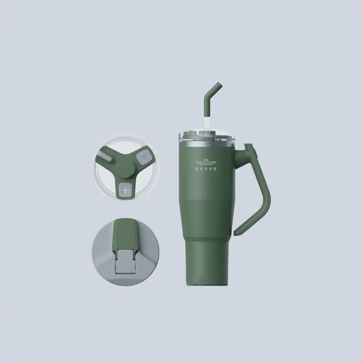 🎁 Brave Temp Guard Vacuum Insulated Travel Mug 1200mL - Green (100% off)