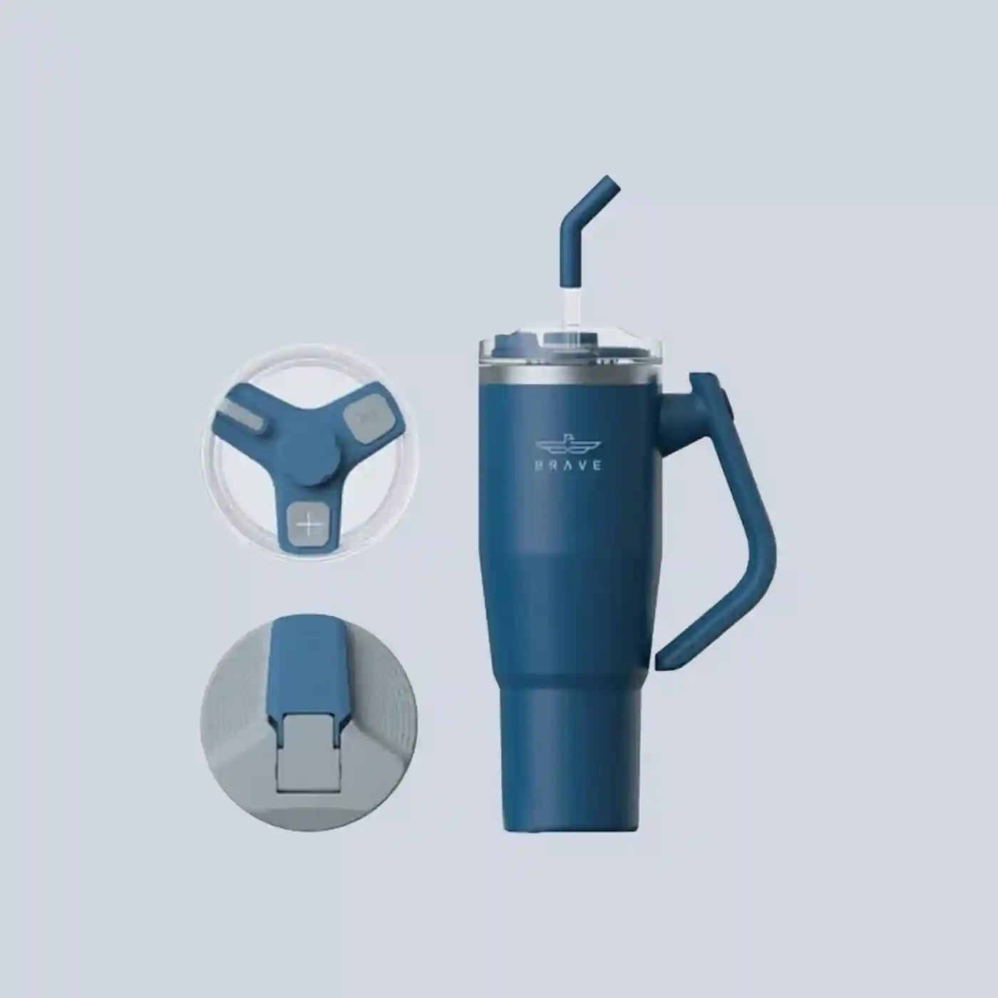 Brave Temp Guard Vacuum Insulated Travel Mug 1200mL - Navy Blue product photo