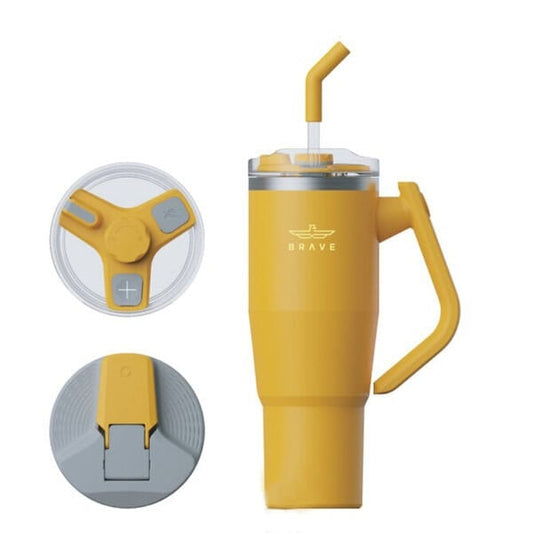 Brave Temp Guard Vacuum Insulated Travel Mug 1200mL - Yellow product photo