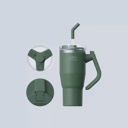 Brave Temp Guard Vacuum Insulated Travel Mug 950ml - Green product photo