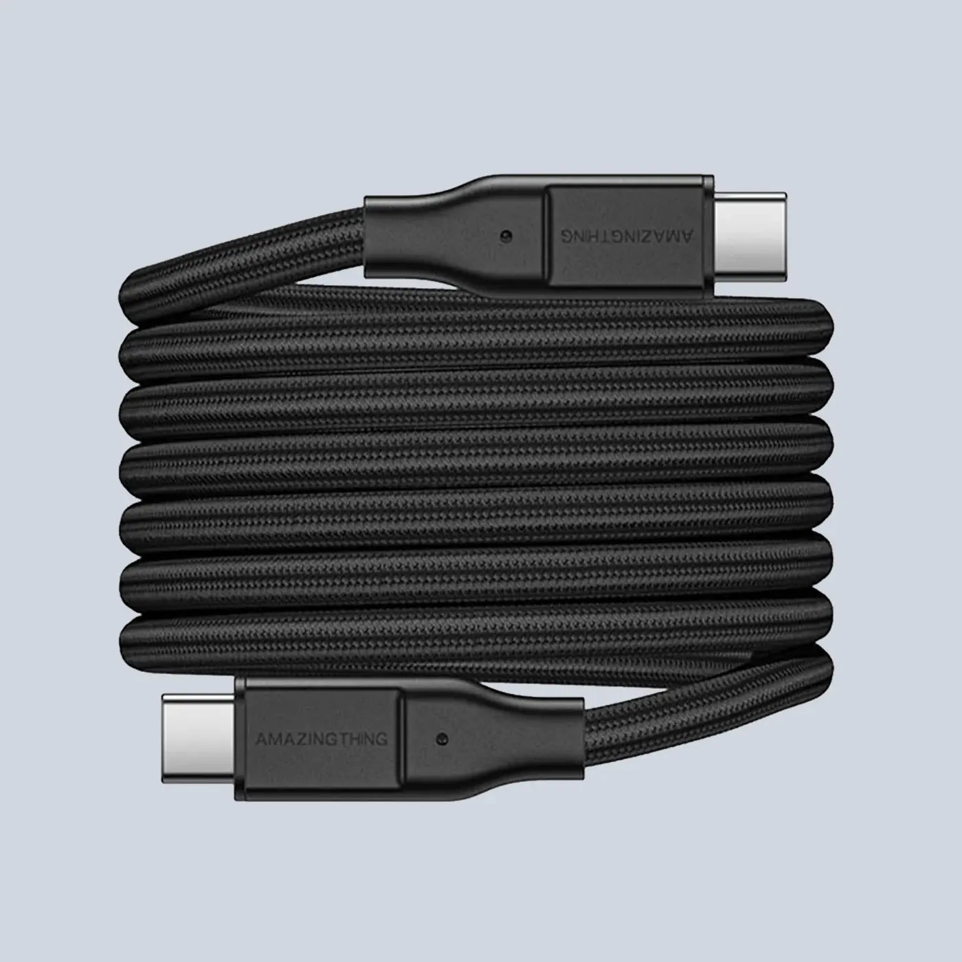 AmazingThing Magcord 60W USB-C To USB-C Magnetic Cable 1 2M - BLACK product photo