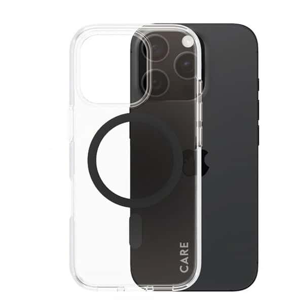 PanzerGlass iPhone 16 Pro CARE by Flagship Case Transparent Urban Combat w Black