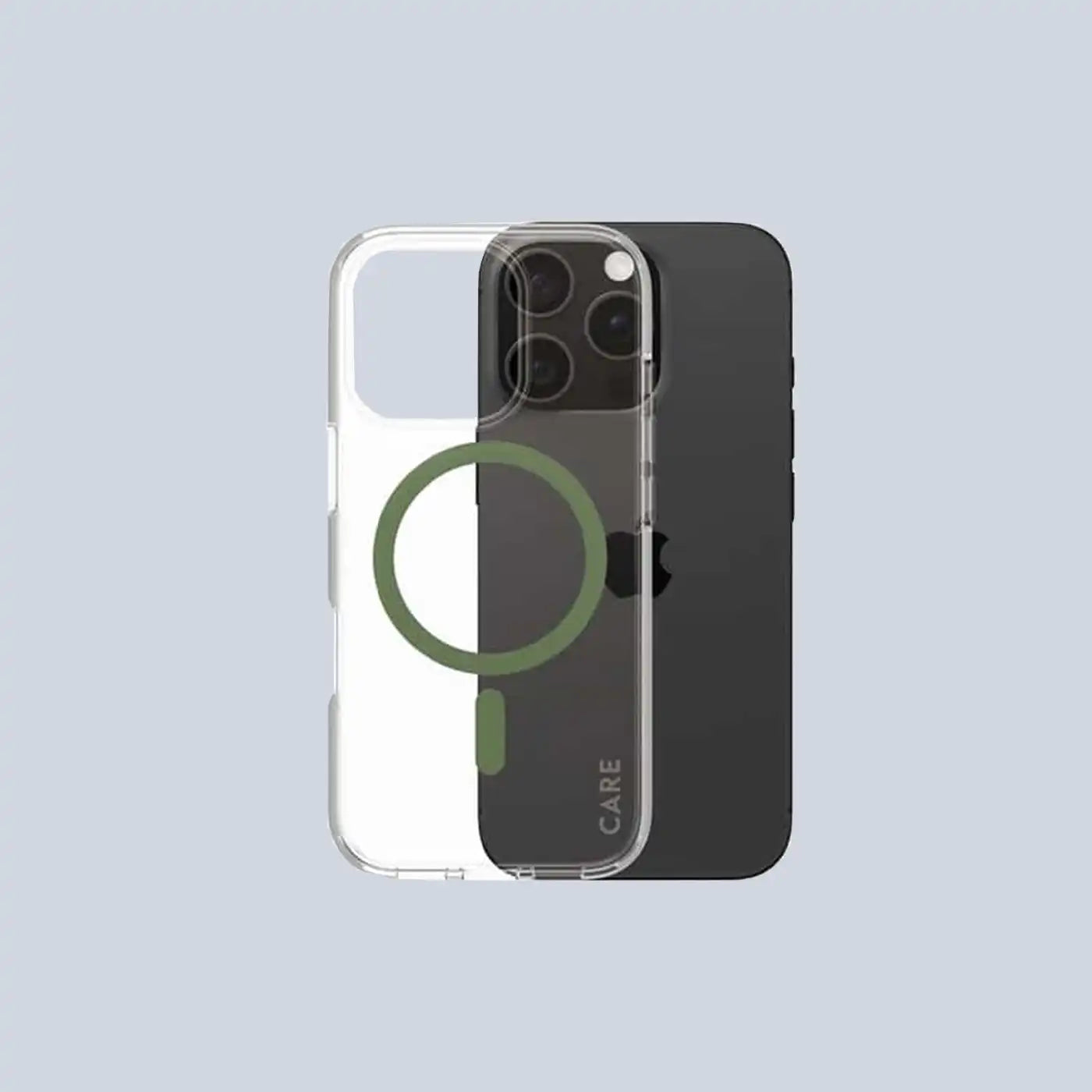 PanzerGlass  iPhone 16 Pro CARE Flagship Case Transparent Urban Combat w. Green MagSafe