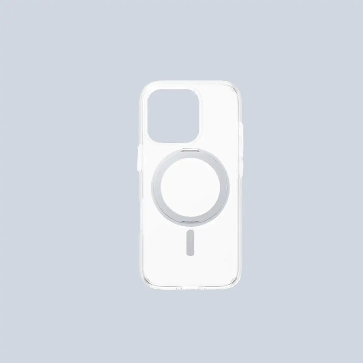 PanzerGlass  iPhone 16 Pro CARE Feature Case Transparent w. Silver Kickstand & MagSafe
