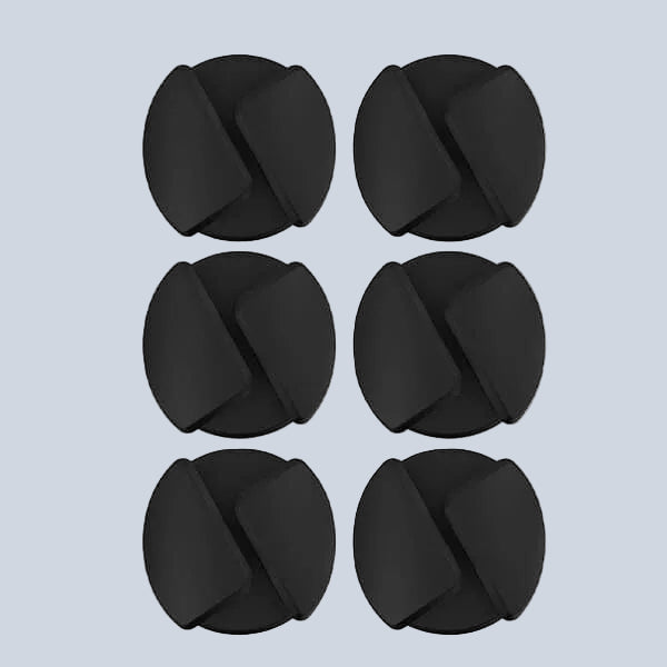 Scosche CMAR-6PKRP Cable Management Kit 6-Pack of Black Adhesive Cable Clips product photo