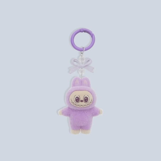 Small Labubu The Monsters Keychain-Purple