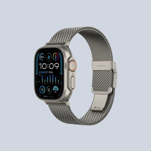 AmazingThing Apple Watch Strap 46m Titan Metal Band-Silver product photo