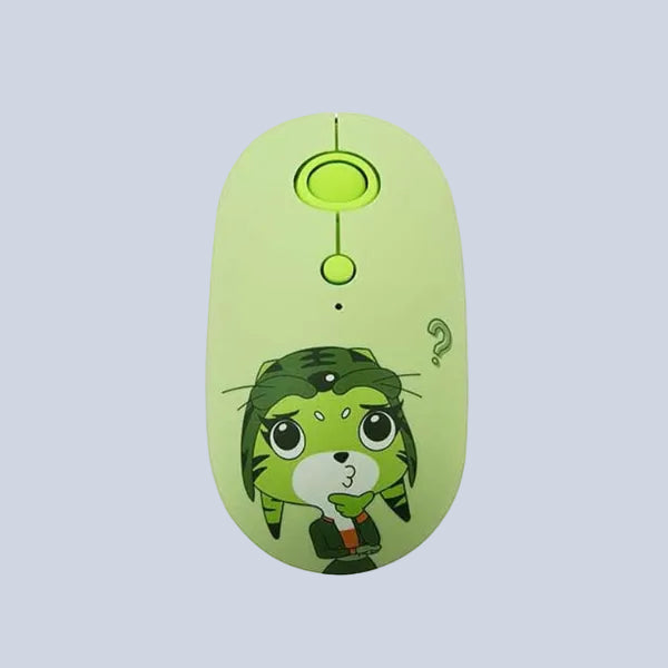 FOPATO Silent Wireless Mouse Model F10 GREEN product photo