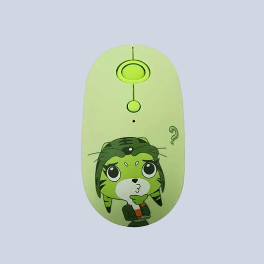 FOPATO Silent Wireless Mouse Model F10 GREEN product photo