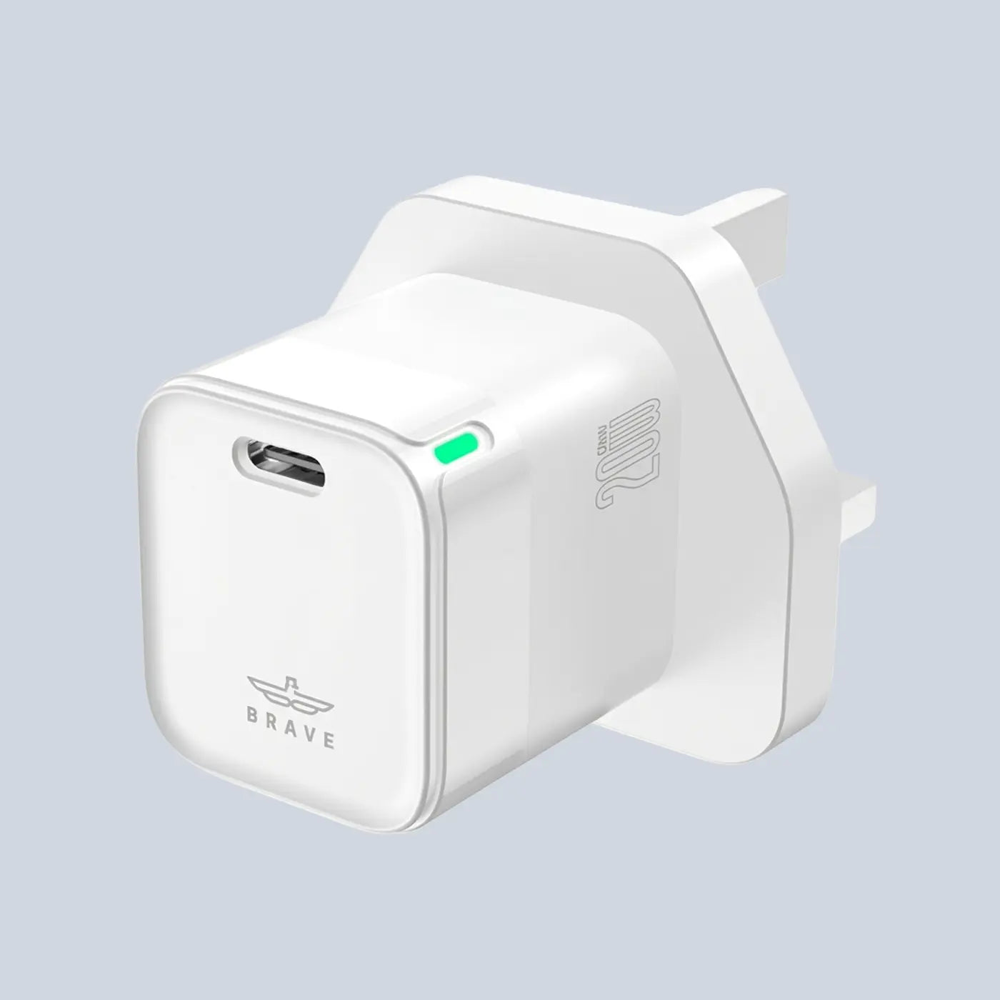 Brave GaN Fast Charger PD20W & QC3 0 - white product photo