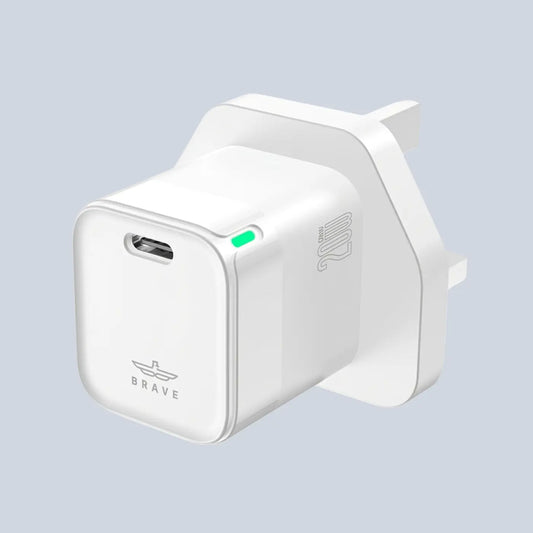 Brave GaN Fast Charger PD20W & QC3 0 - white product photo