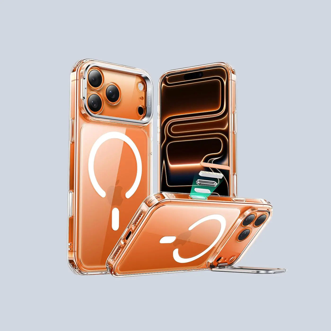 ESR iPhone 17 Pro Max Case with Stash Stand Clear product photo