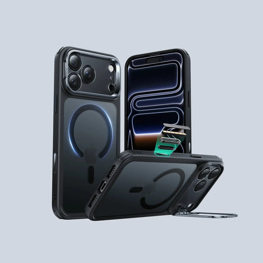 ESR iPhone 17 Pro Max HaloLock Stash Stand -Clear Black product photo