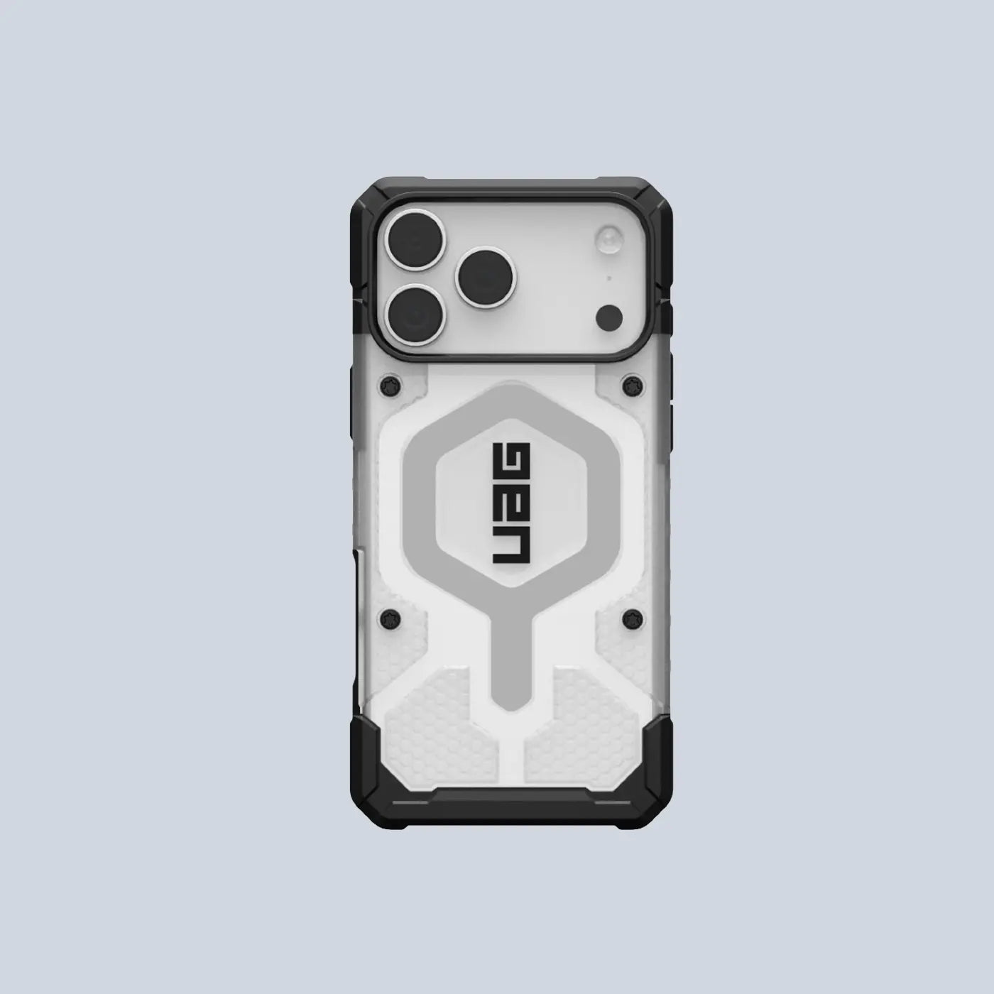 UAG iPhone 17 Pro Max Case Pathfinder Clear Ice Silver product photo
