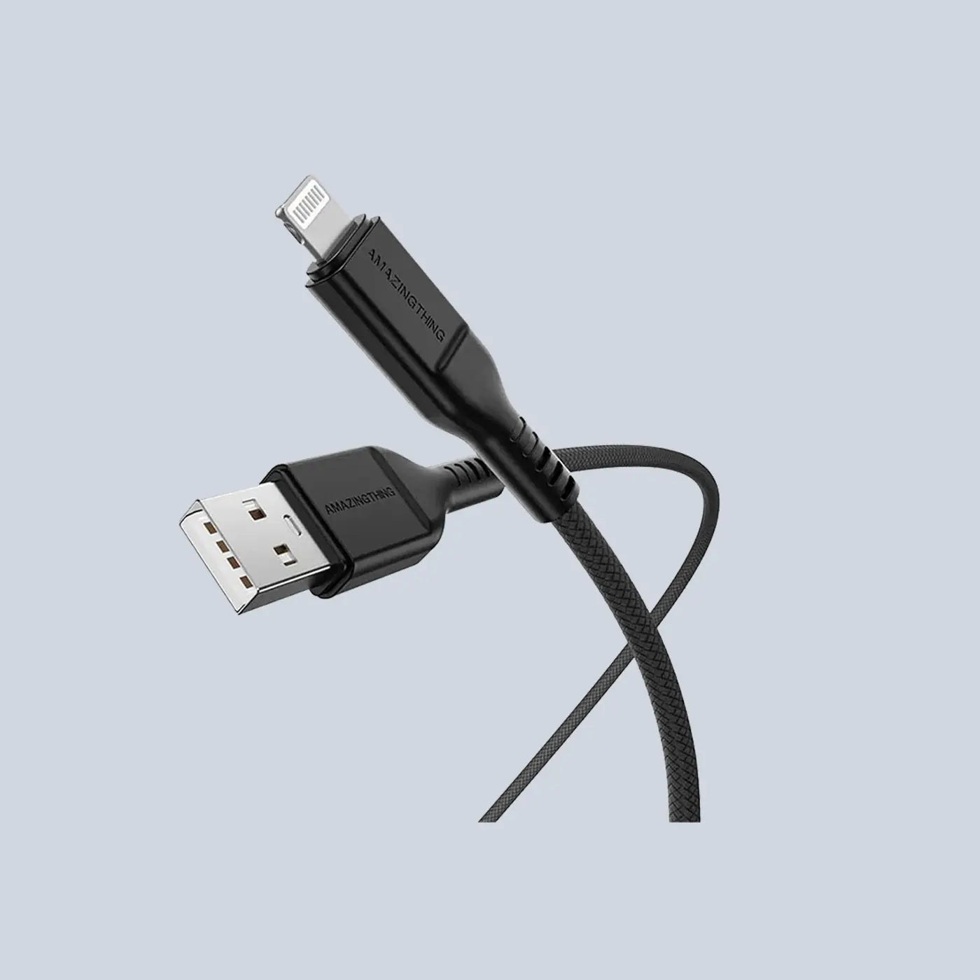 AmazingThing Thunder Pro USB-A To Lightning 2 1M Cable - BLACK product photo