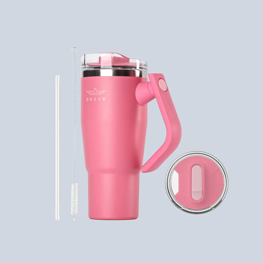 Brave Temp Guard Vacuum Insulated Travel Mug 950ml - Rose Red product photo