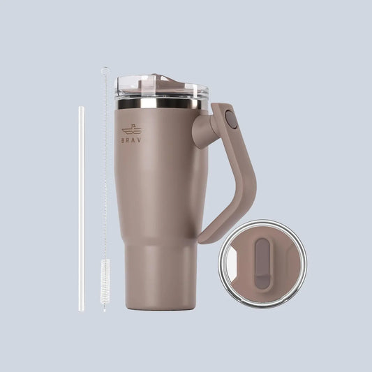 Brave Temp Guard Vacuum Insulated Travel Mug 950ml - Dark Coffee product photo
