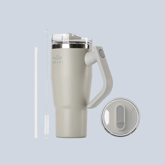 Brave Temp Guard Vacuum Insulated Travel Mug 950ml - Light Grey product photo