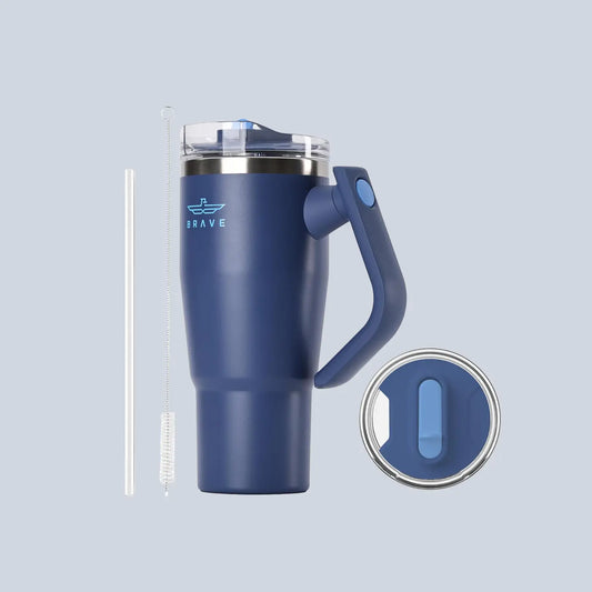 Brave Temp Guard Vacuum Insulated Travel Mug 950ml - Deep Ocean product photo