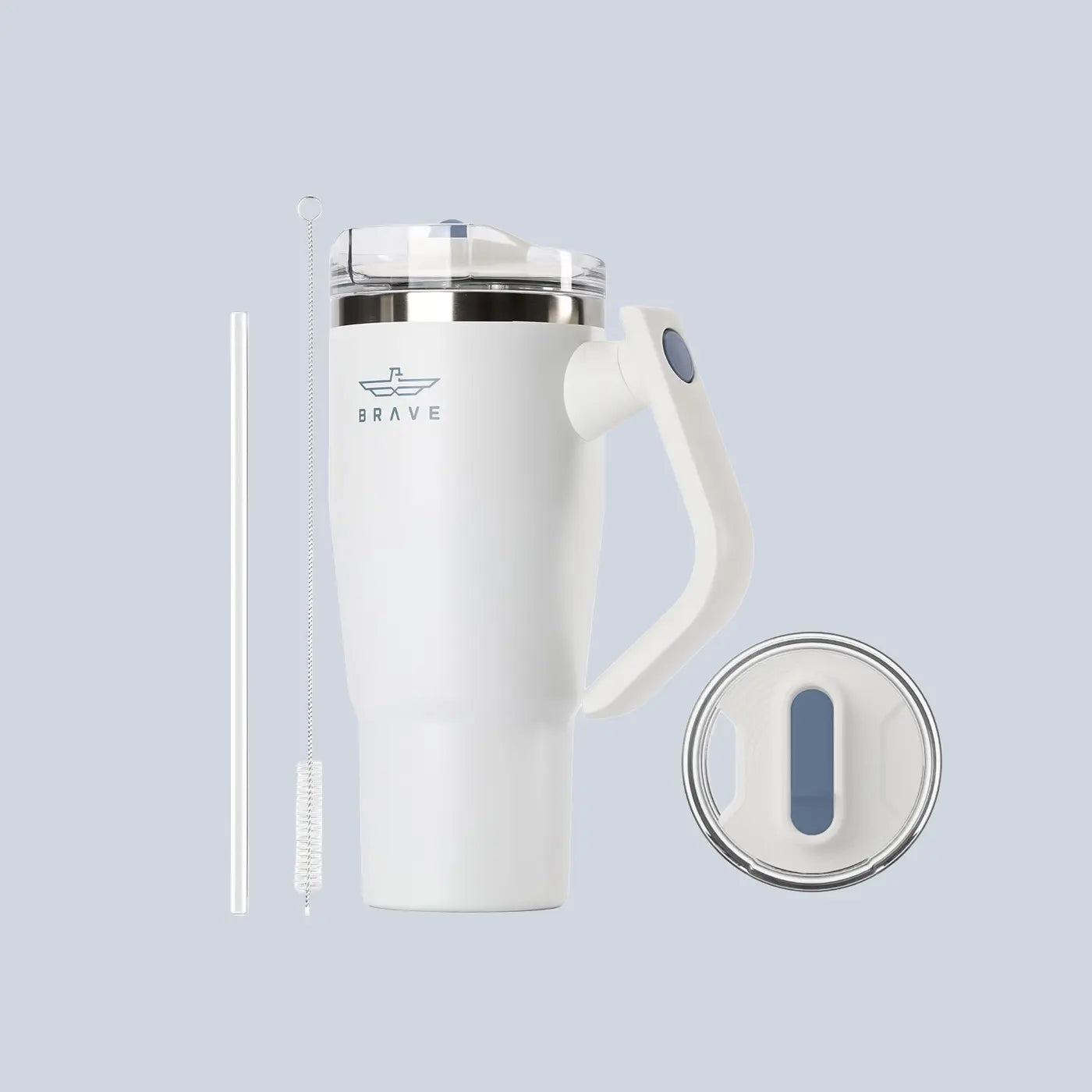 Brave Temp Guard Vacuum Insulated Travel Mug 950ml - White product photo