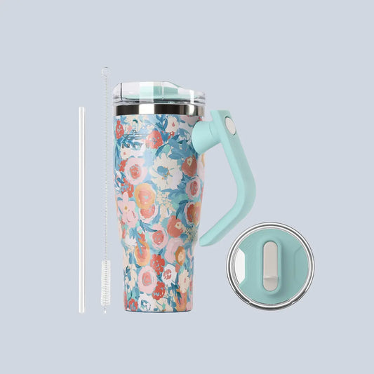 Brave Temp Guard Vacuum Insulated Travel Mug 950ml - Green Rose product photo