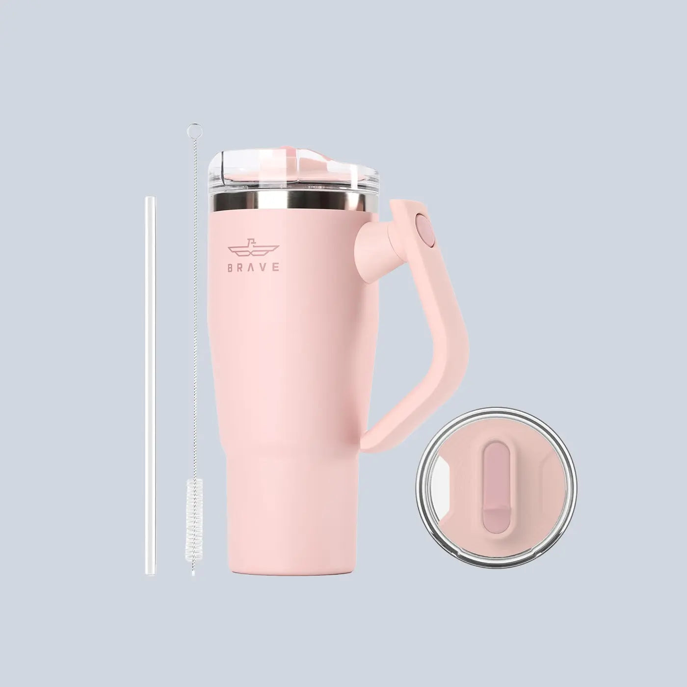 Brave Temp Guard Vacuum Insulated Travel Mug 950ml - Light Pink product photo