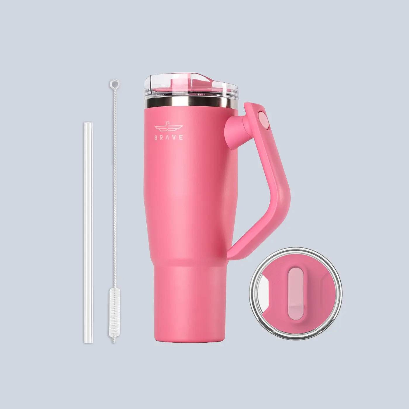 Brave Temp Guard Vacuum Insulated Travel Mug 1200ml - Rose Red
