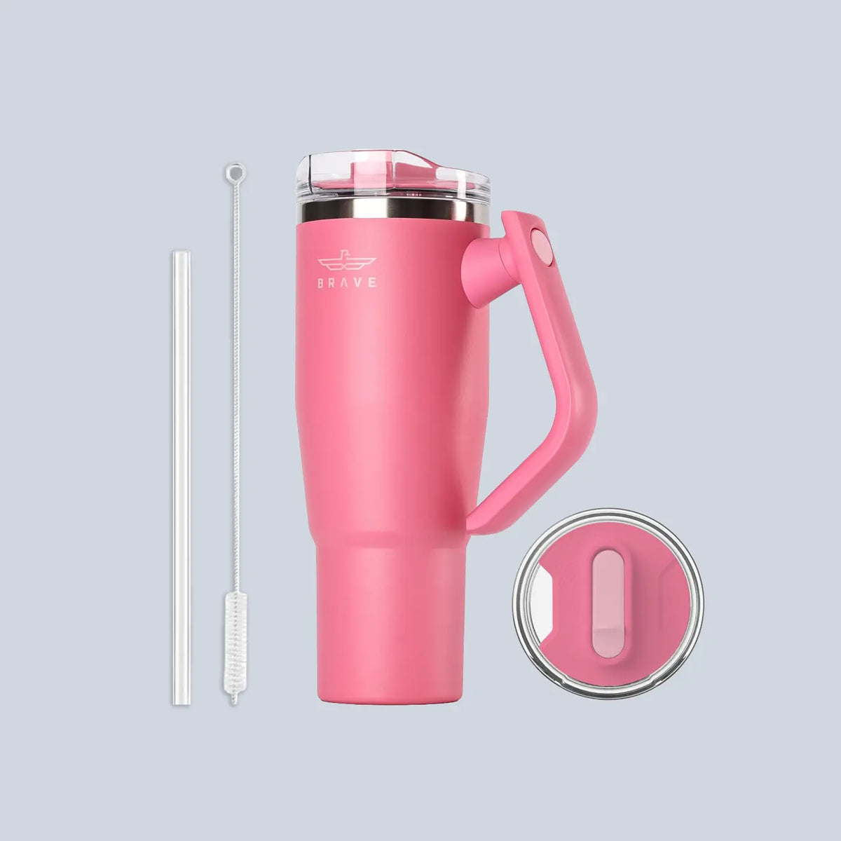Brave Temp Guard Vacuum Insulated Travel Mug 1200ml - Rose Red