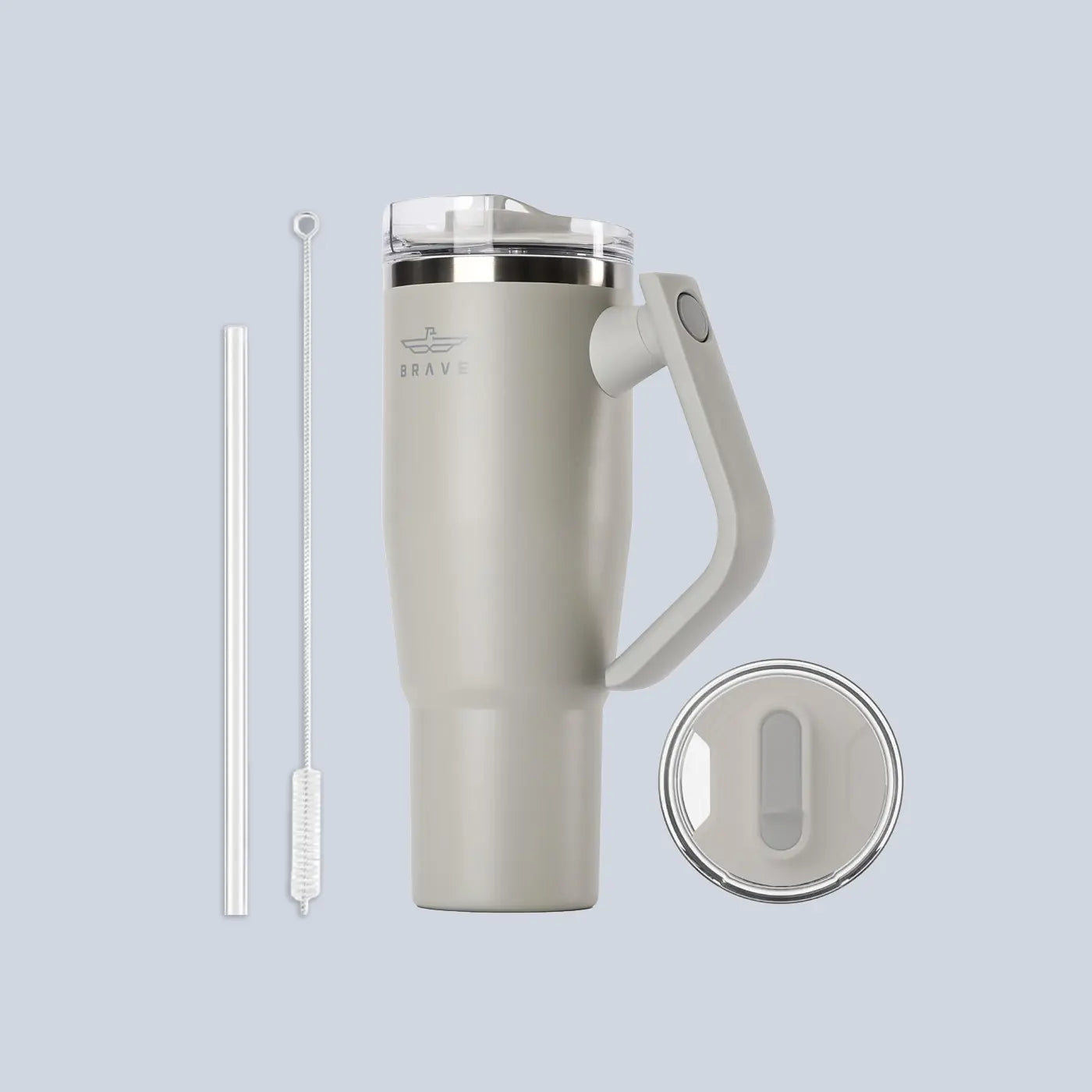 Brave Temp Guard Vacuum Insulated Travel Mug 1200ml - Light Grey product photo