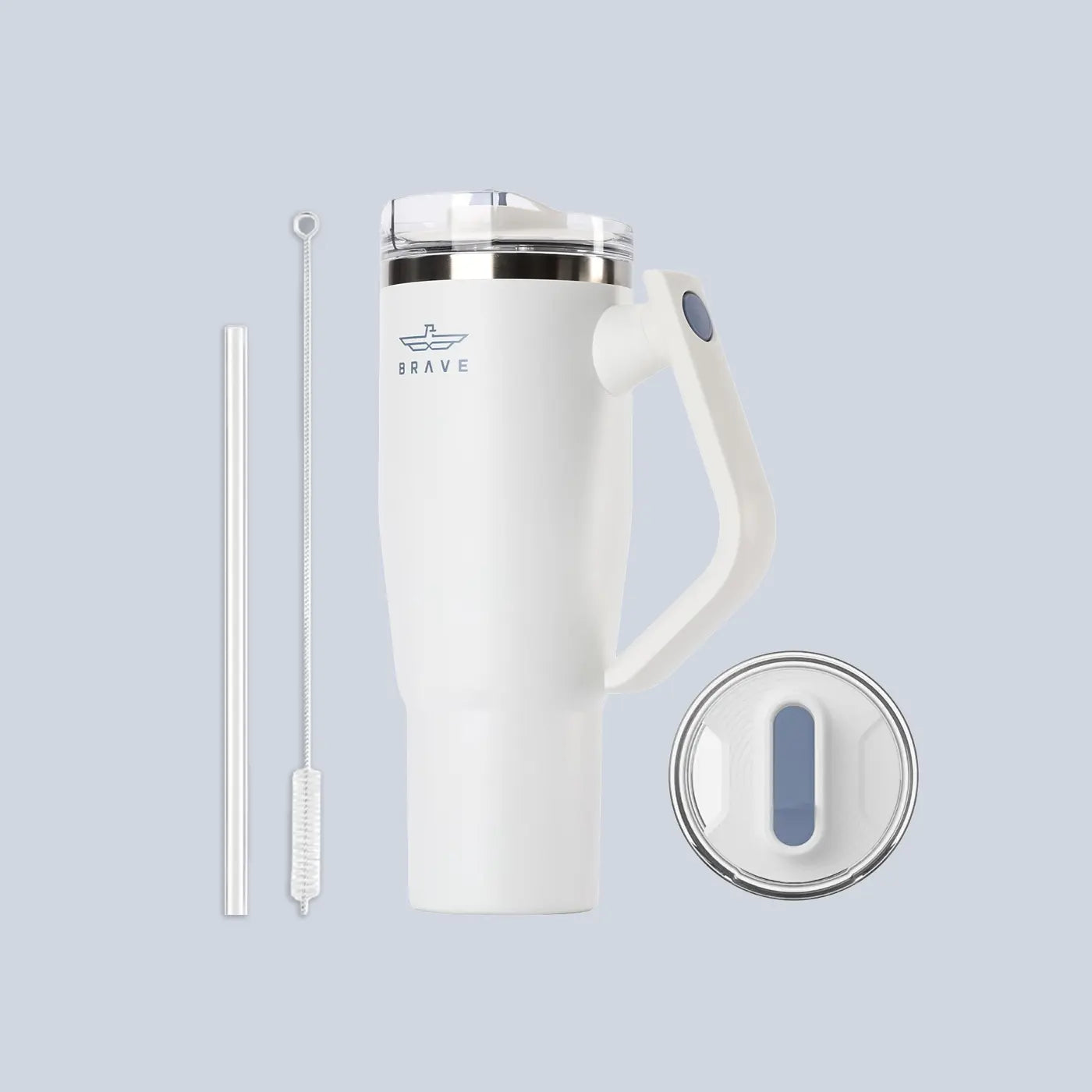 Brave Temp Guard Vacuum Insulated Travel Mug 1200ml - White product photo