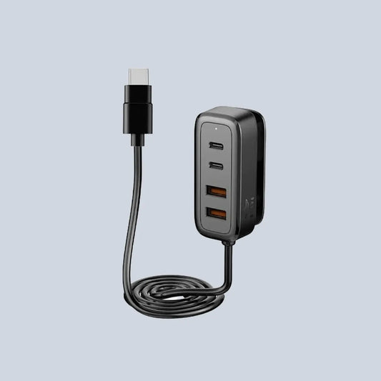 Brave 60W Multi Port Car Charger Extension -USB-C Cable Port product photo