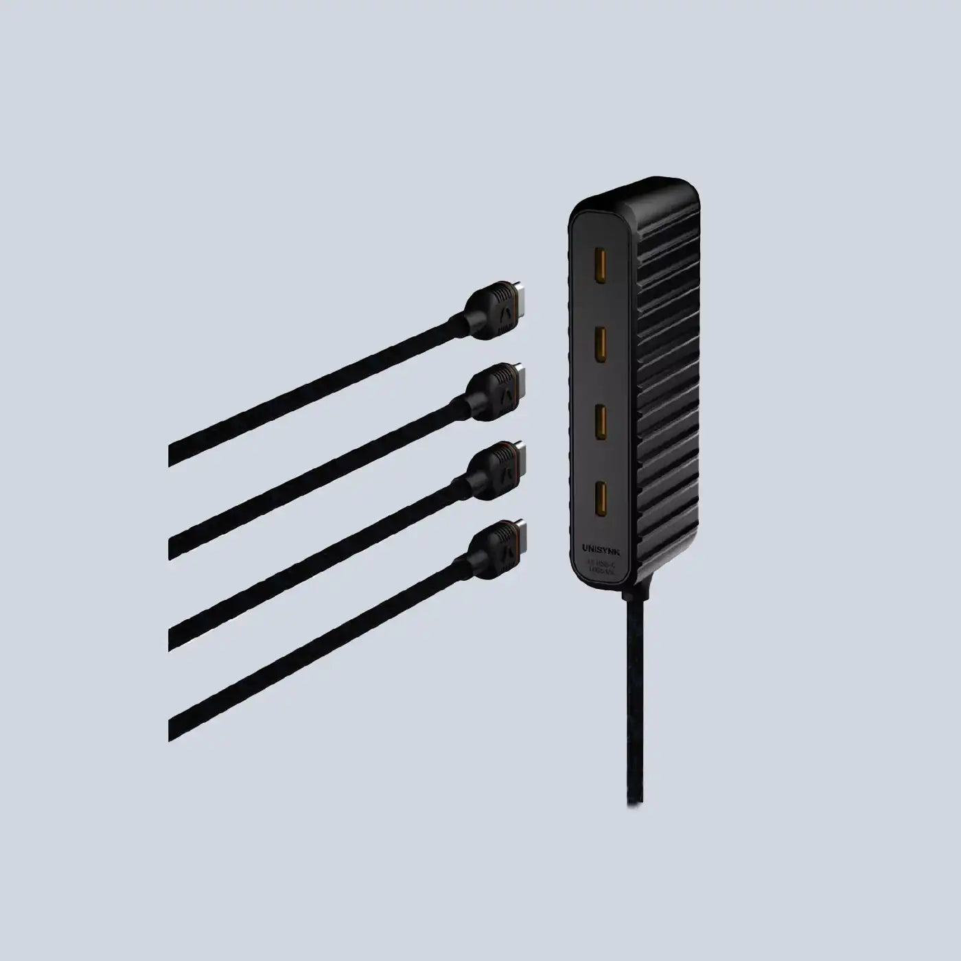 Unisynk USB-C to 4 USB-C Hub charger Black product photo