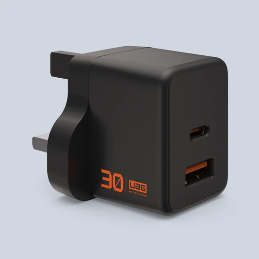 UAG Wall Charger SRGE 30W 2Port UK - Black product photo