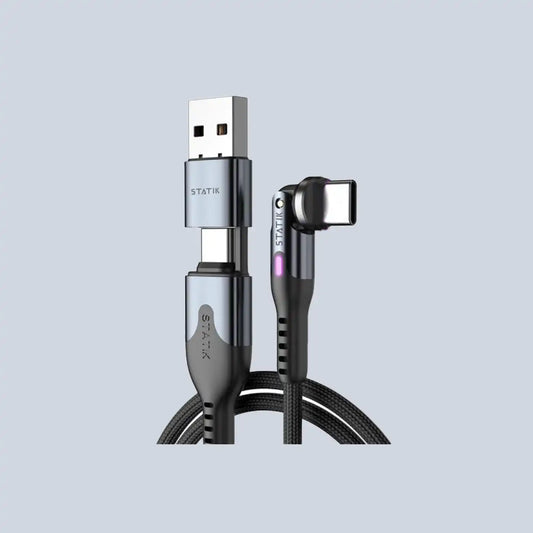 Statik PowerPivot Pro 100W USB-C to USB-C Charge Cable 1 8m - Black product photo