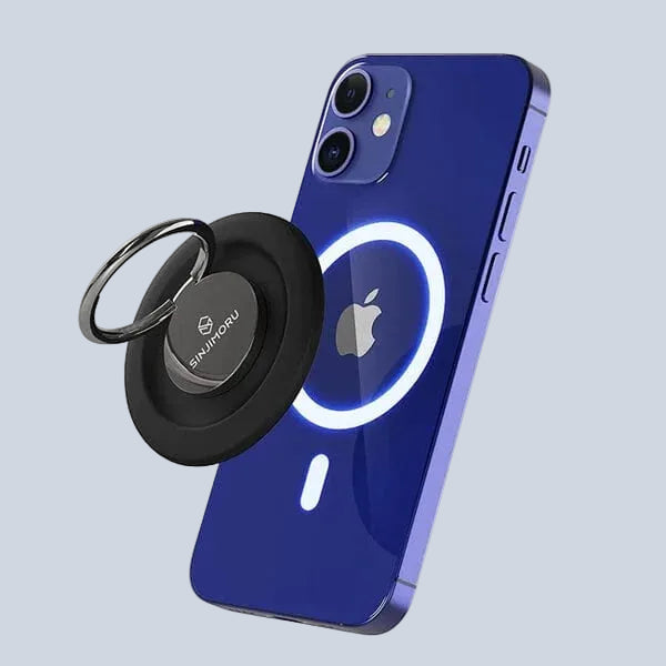 Sinjimoru M- Ringo Magnetic Phone Ring Holder Metallic - Black product photo